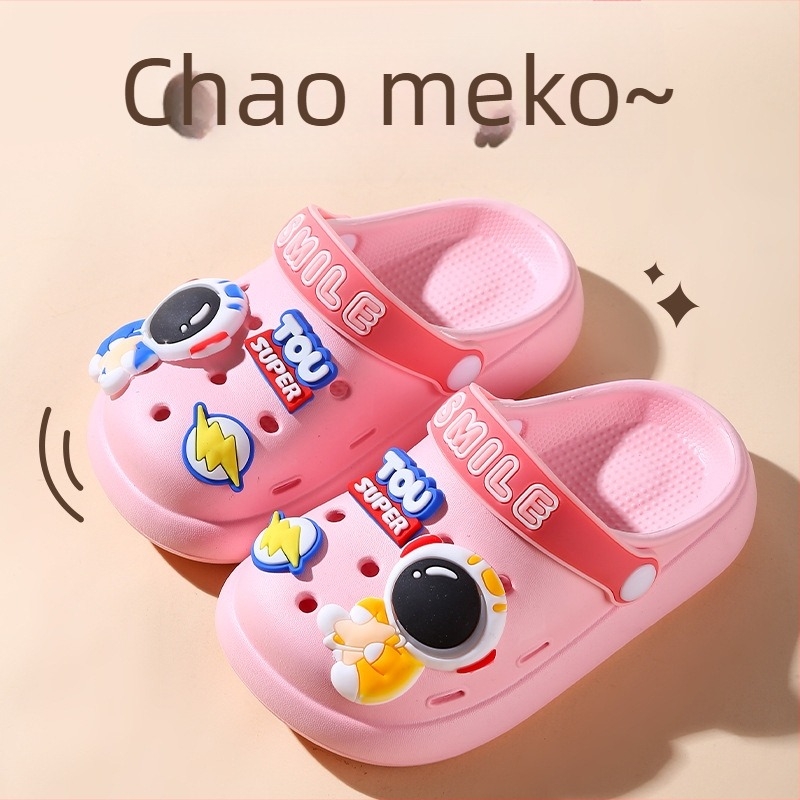 Nove EVA dječje sandale s rupicama za ljeto, Unisex, lagane, prozračne, s zatvorenim prstom, protuklizne, protiv mirisa, otporne na habanje