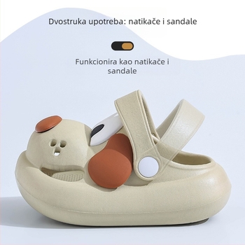 Dječje EVA sandale za plažu s zatvorenim prstom, slatki crtani dizajn, unisex, ljeto