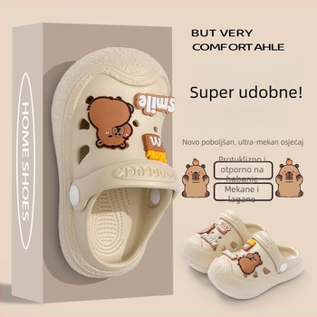 Capybara dječje Crocs-stil papuče, ljetne, mekana potplata, protuklizne, za dječake i djevojčice