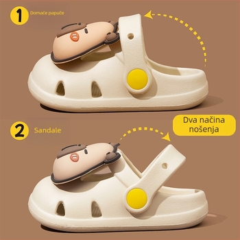 Kapibara dječje papuče za plažu – gornji dio EVA; uzrast 1–3 i 4–6 godina; podrijetlo Jinhua Zhejiang; kategorija: plažna obuća; stil Cartoon Paradise