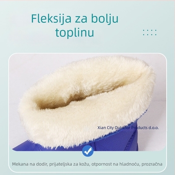 Ženske EVA čizme za kišu, visok cilindar, ravna peta, pogodne za jesen i zimu