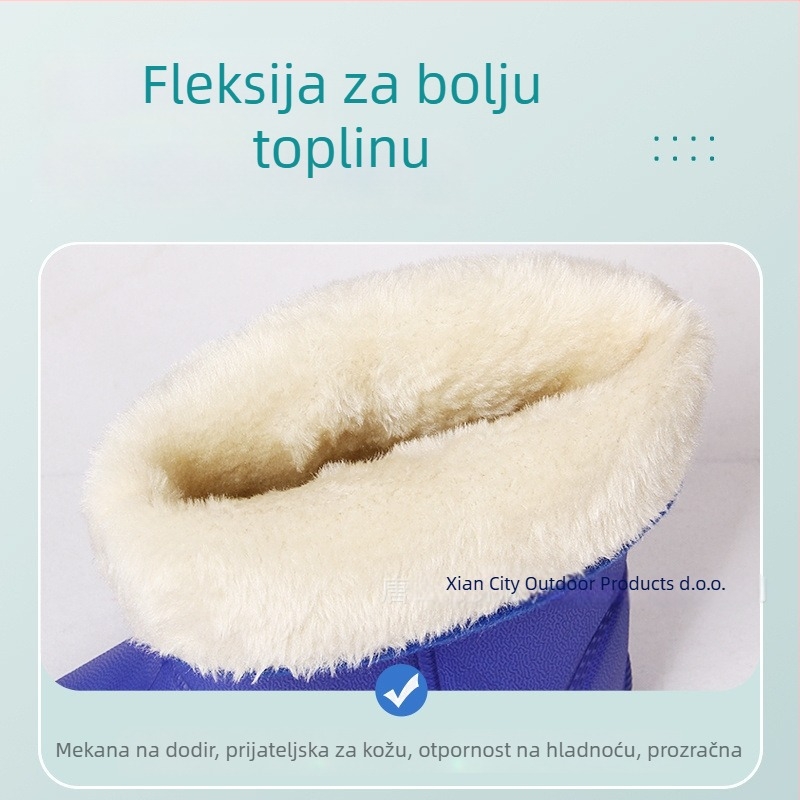 Ženske EVA čizme za kišu, visok cilindar, ravna peta, pogodne za jesen i zimu