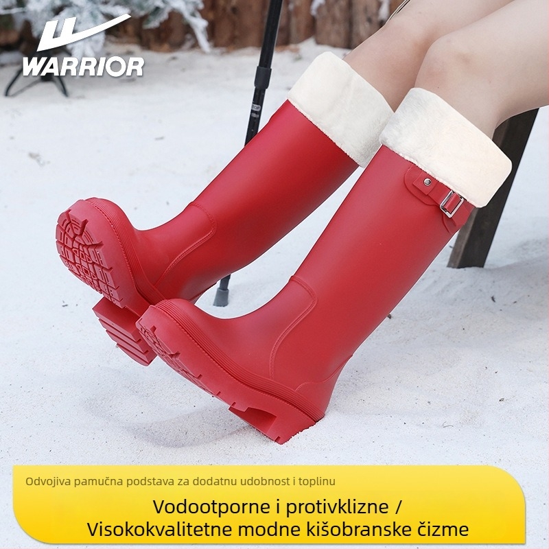 Ženske čizme za kišu visokog kroja, debeli đon, PVC gornji dio, vodootporne, protuklizne