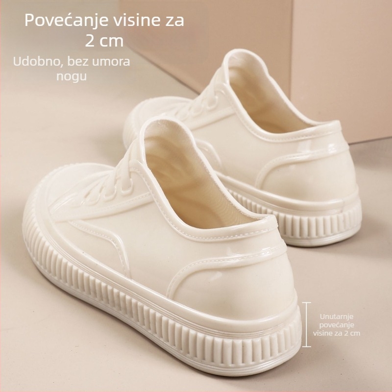 Ženske čizme za kišu, PVC gornji dio, niski rub, četiri sezone, unisex