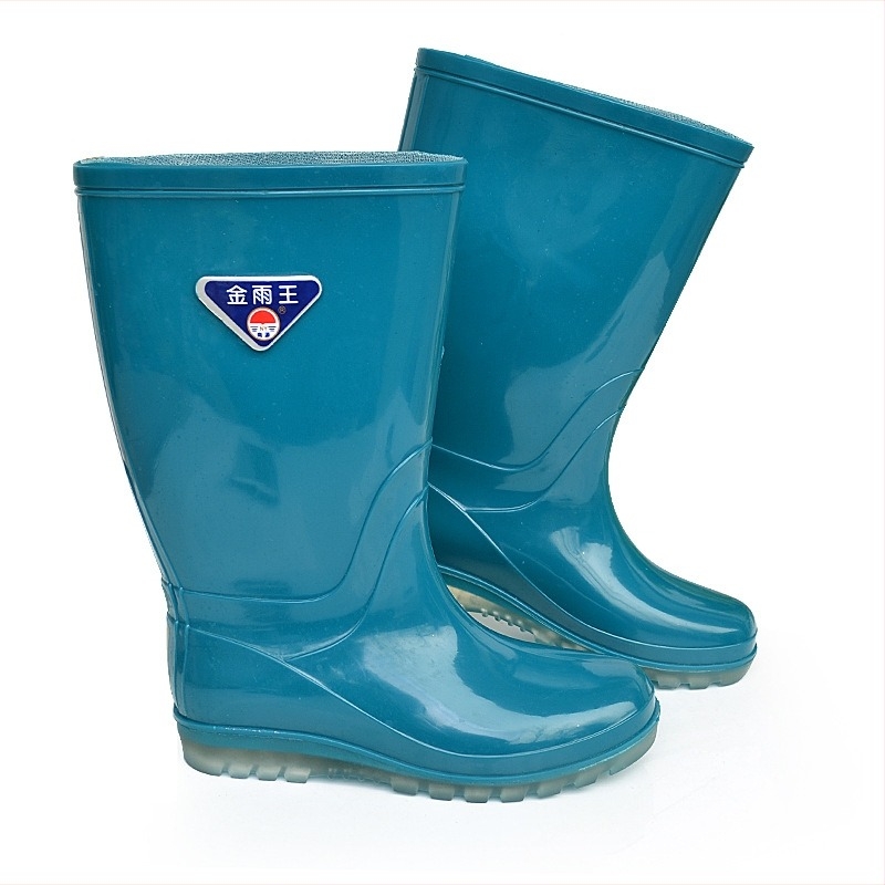Ženske kišne čizme srednje duljine s PVC gornjim dijelom, niski pet 1–3 cm, vodonepropusne, otporne na habanje, za sve sezone