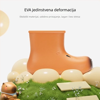 Ženske kišne čizme srednje visine s debelom potplatom, vodootporne, protuklizne, gornji dio od plastike
