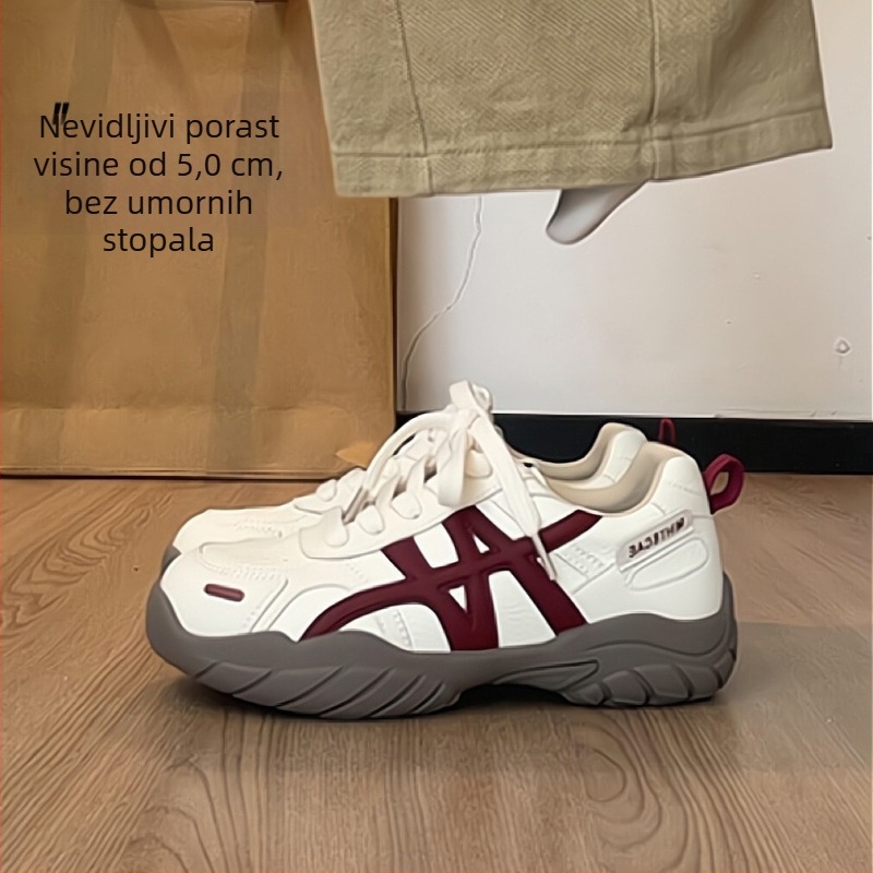 Jinglan ženske sportske tenisice, gornji materijal: Super Fiber, đon: guma, zatvaranje: vezice, jesen 2025