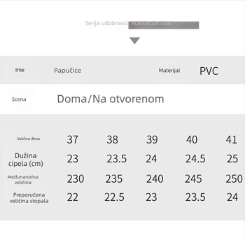 Ženske PVC japanke, lagane, casual, vanjske, protuklizne, otporne na habanje, đon PVC lijevano