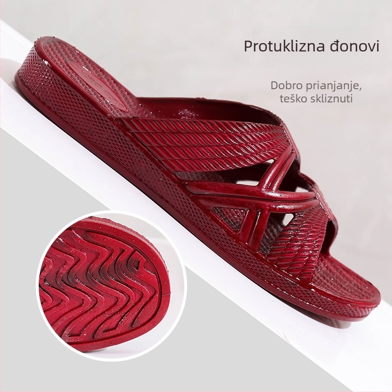Ženske PVC japanke, lagane, casual, vanjske, protuklizne, otporne na habanje, đon PVC lijevano