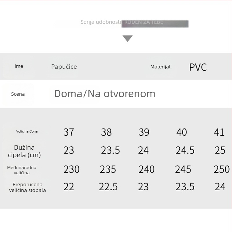 Ženske PVC japanke, lagane, casual, vanjske, protuklizne, otporne na habanje, đon PVC lijevano