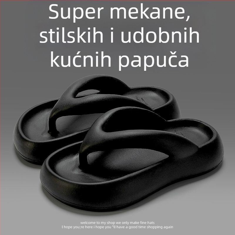Plažne papuče s protukliznim clip-on dizajnom, gornji dio od plastike, EVA potplat, injekcijski oblikovan potplat, prozračne i lagane, ljeto 2024