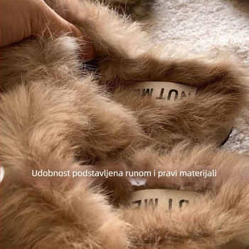 Ženske Birkenstock-inspirirane papuče od Baotou filc-velura, korejski stil, jesen-zima 2025