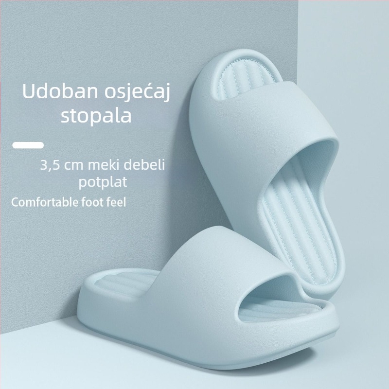 Ženske papuče s debelom EVA potplatom, ljeto 2025, prozračne, protuklizne, za unutarnju i vanjsku upotrebu