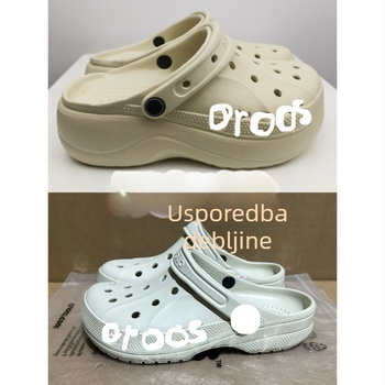Unisex Crocs-stilu klompe s EVA gornjim i sole, lagane i prozračne za ljeto, injekcijsko oblikovanje, debeli potplat 3 cm+