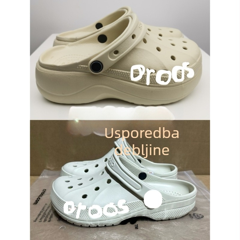 Unisex Crocs-stilu klompe s EVA gornjim i sole, lagane i prozračne za ljeto, injekcijsko oblikovanje, debeli potplat 3 cm+