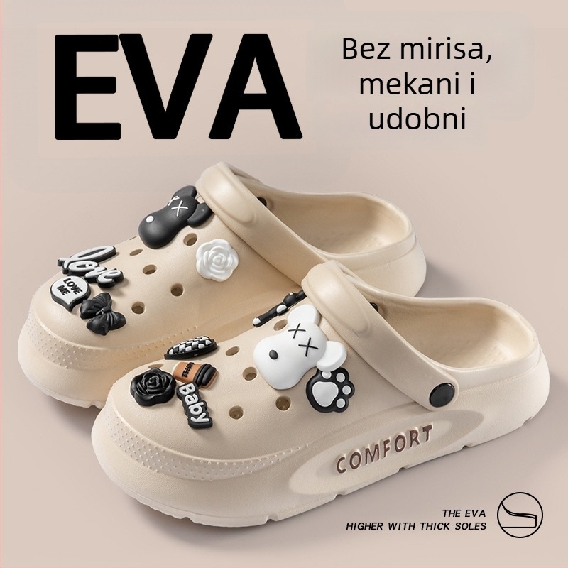 Unisex perforirane EVA sandale s debelim podplatom, protuklizne za ljeto