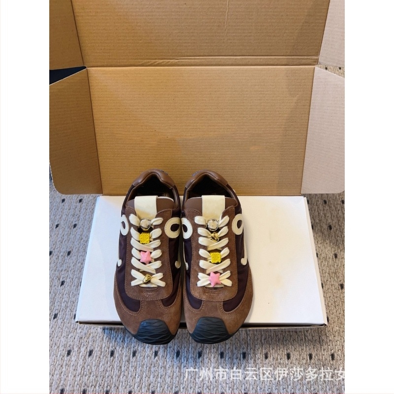 Forrest Gump tenisice, casual stil za žene, gornji dio od prave kože, TPU đon, okrugli vrh, niski potpetica 1–3 cm, prednje vezanje