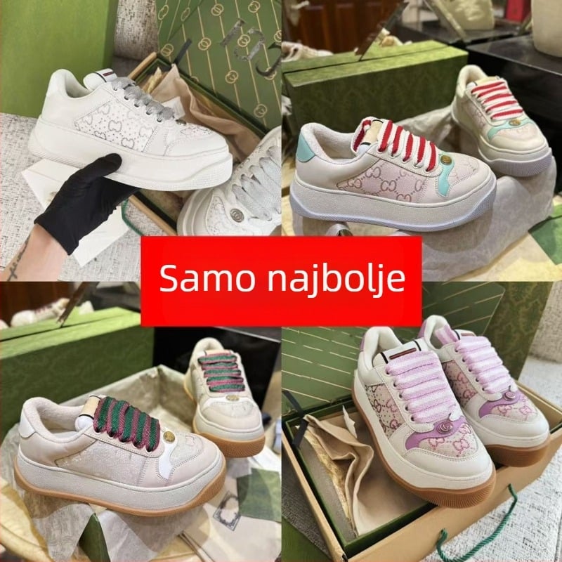 Ženske chunky tenisice s povećanjem visine, sa kristalima, gornji dio od prve kože, terry podstava, TPU potplat