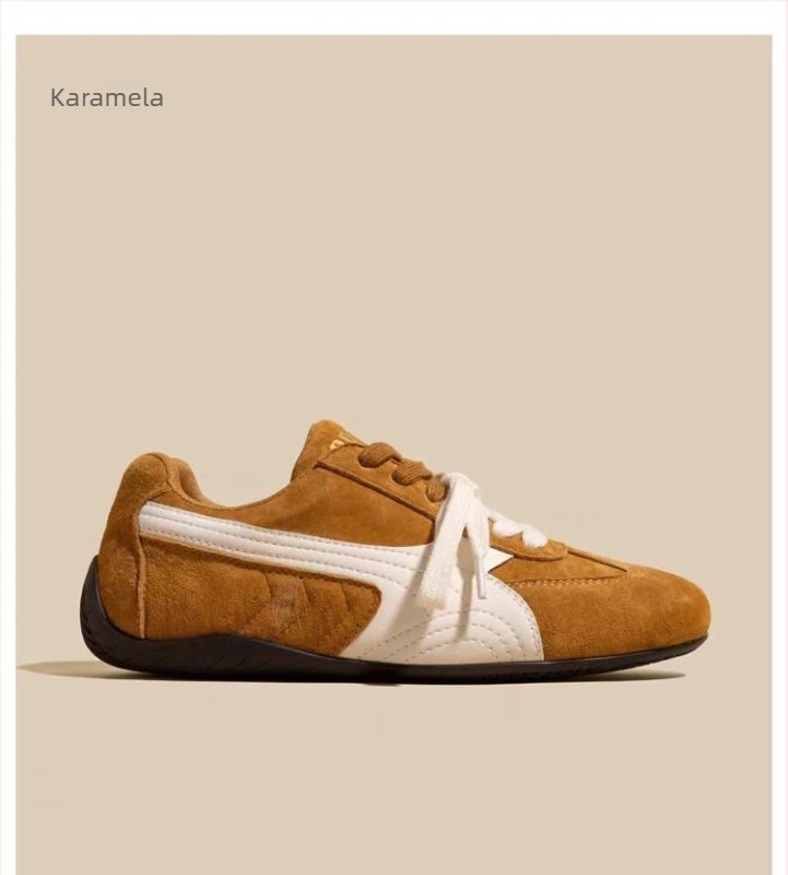Ženske casual tenisice za trening s velurovim gornjim dijelom, peta 3–5 cm, EVA uložak, gumeni potplat, vezanje na špage