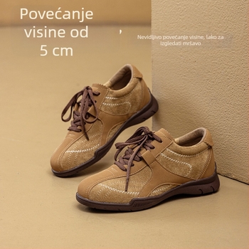 Boxing-stil tenisice s retro dizajnom, unutarnje povećanje visine, gornji dio od super fiber, uložak PU, potplat gumeni
