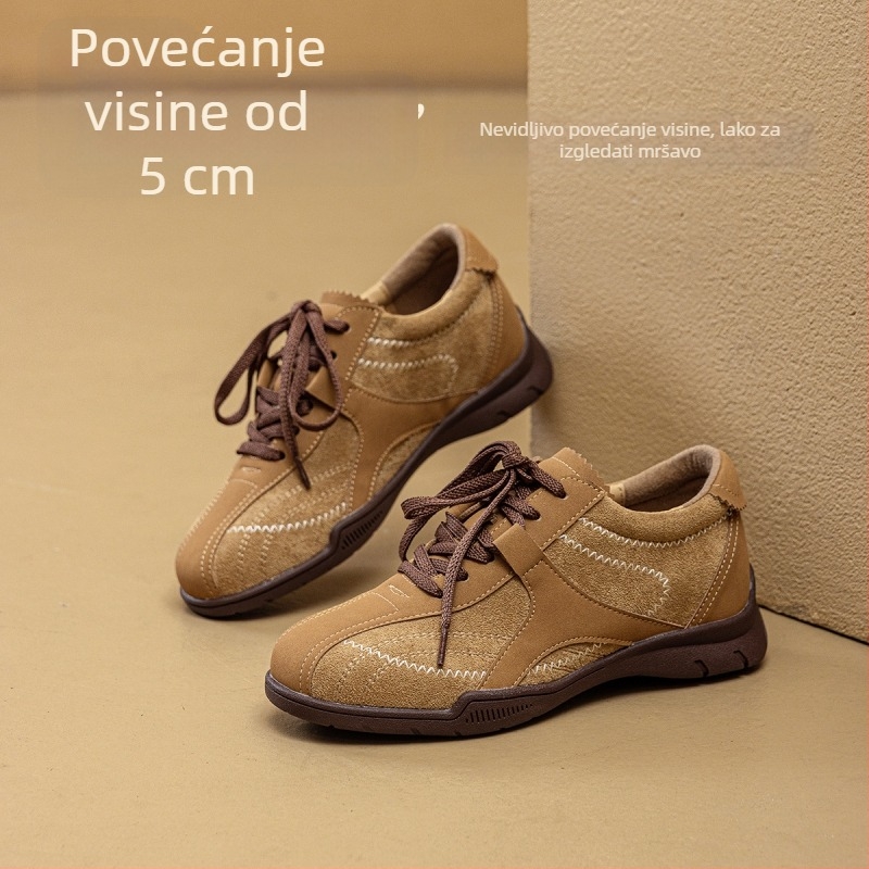 Boxing-stil tenisice s retro dizajnom, unutarnje povećanje visine, gornji dio od super fiber, uložak PU, potplat gumeni