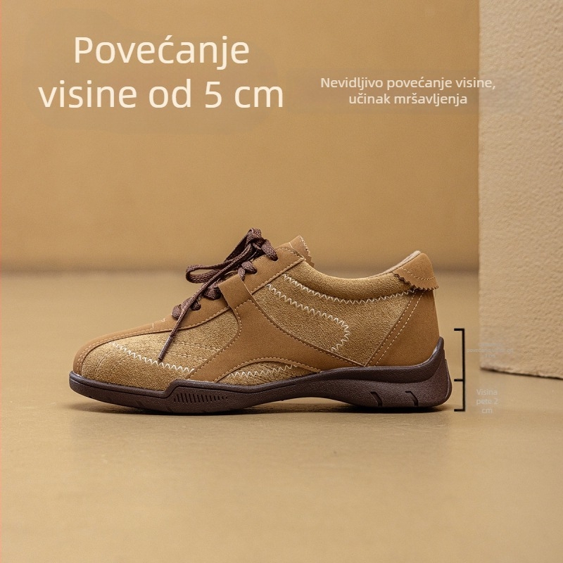 Boxing-stil tenisice s retro dizajnom, unutarnje povećanje visine, gornji dio od super fiber, uložak PU, potplat gumeni