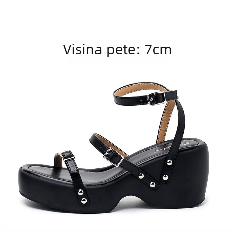 Rimske sandale s gornjim dijelom od mikrovlakna, PU đon, razdvojeni prst, rimski stil