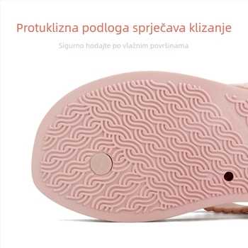 Hotmarzz klinske papuče s protukliznom potplatom, PVC gornji dio, oblik prsta u ribljem kostom uzorku, šifra proizvoda H.m.7140, ljeto 2025
