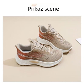 Ženske tenisice s Flyknit gornjim dijelom, lagane i prozračne, prednje vezivanje, niski vrh, EVA uložak