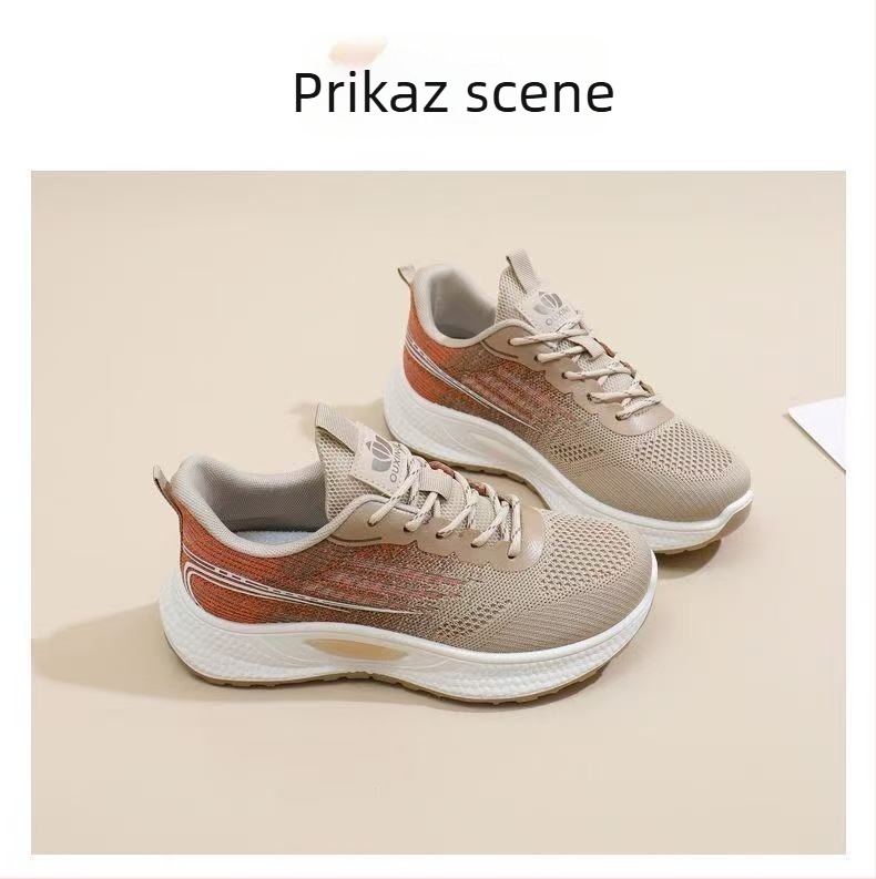 Ženske tenisice s Flyknit gornjim dijelom, lagane i prozračne, prednje vezivanje, niski vrh, EVA uložak