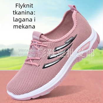 Unisex sportske casual tenisice s mrežastim gornjim dijelom, vezanje, injekcijska potplat, niski kroj, okrugli nos (mrežasti gornji dio; vezanje; injekcijska potplat; niski kroj; okrugli nos)