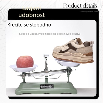 Ženske tenisice s debelim potplatom, sintetička koža, visok gornji dio, vezanje