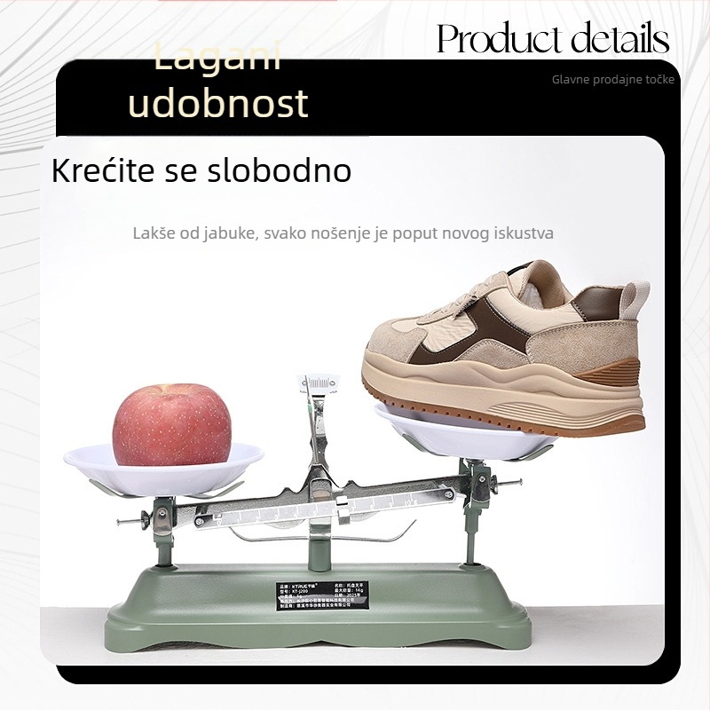 Ženske tenisice s debelim potplatom, sintetička koža, visok gornji dio, vezanje