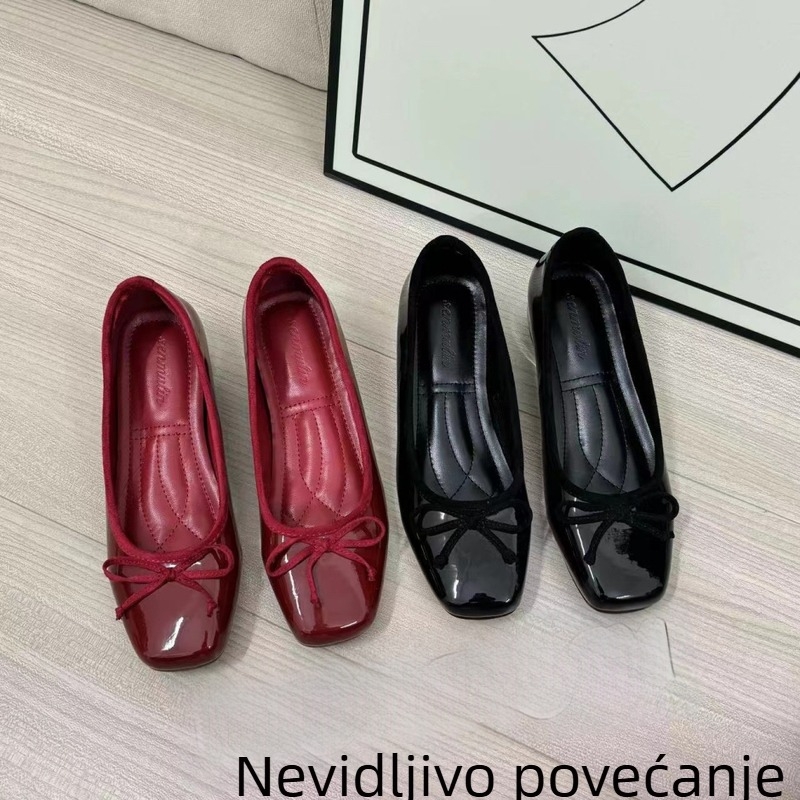 Ženske Mary Jane cipele, zaobljeni vrh, srednja visina pete 3–6 cm, gornji dio: Super Fiber, podstava: PU, potplat: guma