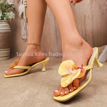 Stilne stiletto sandale s otvorenim prstom, kvadratni nos, PU gornji dio, PU podstava, gumena potplat, 3–6 cm peta
