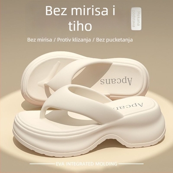Ženske flip-flop s debelim potplatom, gornji EVA, EVA potplata, zaobljeni vrh, proljeće 2025 izlazak, ljetna upotreba