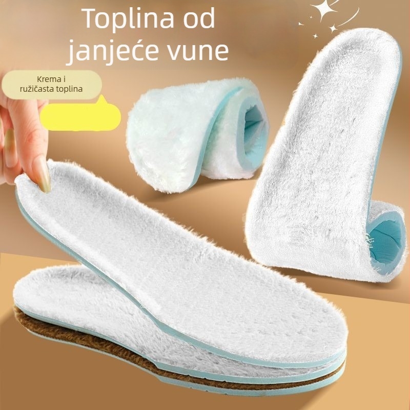 Zimske uloške za čizme – flis podstavljene, prozračna; model XY39; materijal: Dali cotton + long hair crystal velvet; cijela uložak