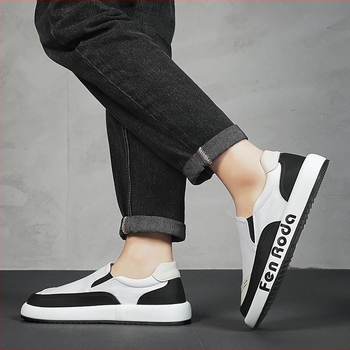 Muške platnene Slip-On tenisice, platno, niski vrh, prozračne, PU ulošak