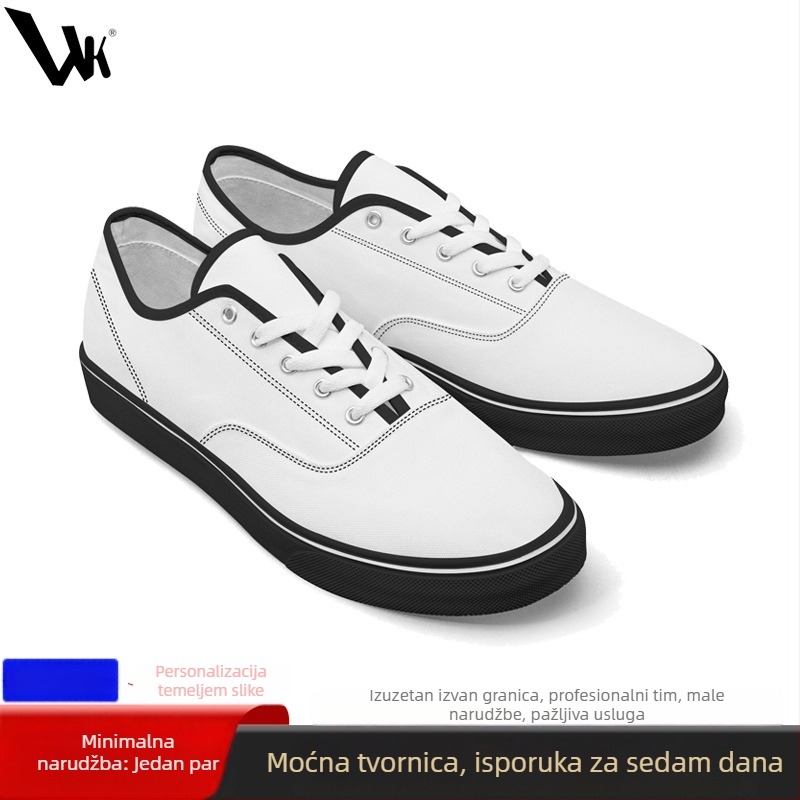 Unisex platnene tenisice s niskim profilom, prilagođene crtama, vezanje, EVA uložak, mrežasta podstava