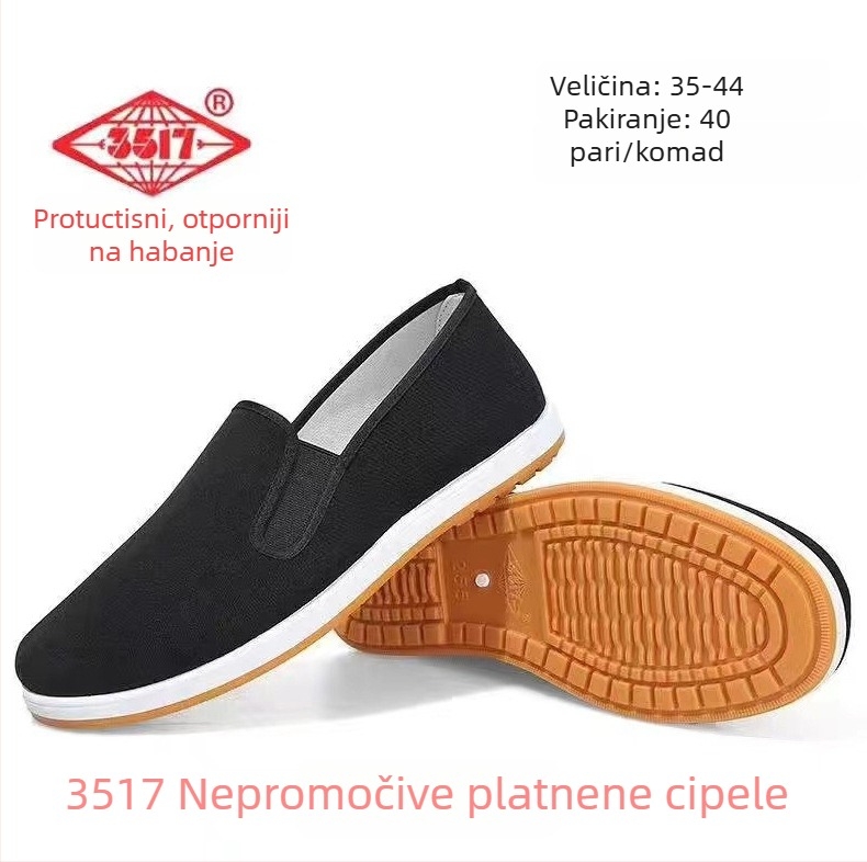 Muške platnene tenisice, okrugli nos, niski gornji dio, prozračne, PVC potplat