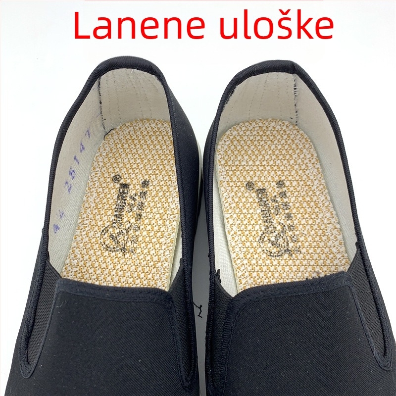 Unisex platnene radne cipele s elastičnim remenom — dišuće, otporne na habanje, gumeni potplat