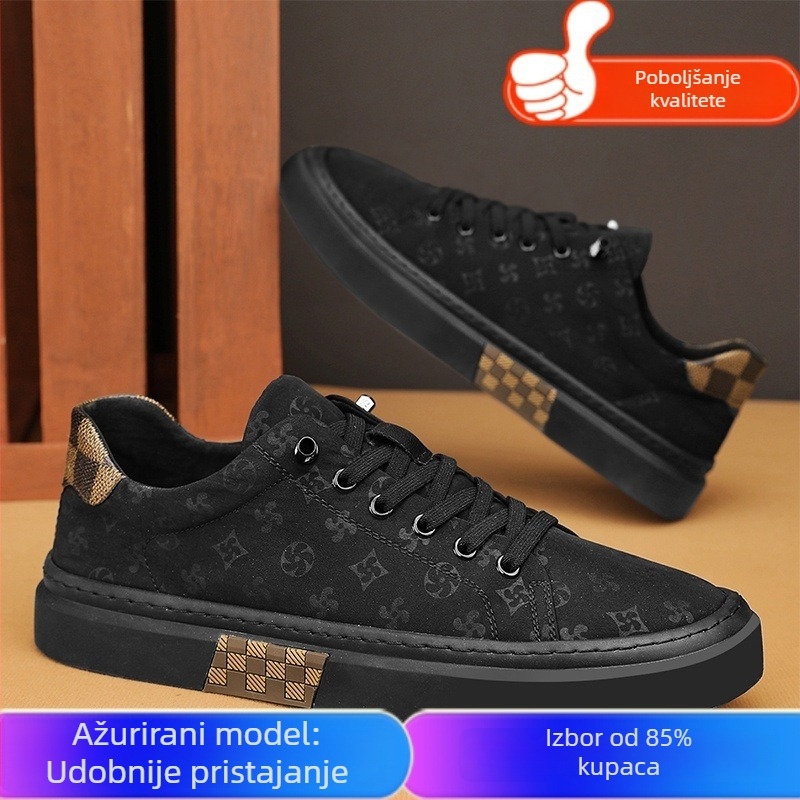 Muške platnene tenisice casual, okrugla nosnica, gornji dio od platna, niska peta 1–3 cm, plastična potplata