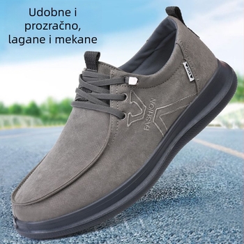 Ženske platnene cipele za svakodnevno nošenje s okruglom špicom, niskim gornjim dijelom, prozračnom mrežastom podstavom i pjenastom gumom potplatom