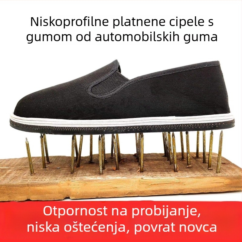 Unisex platnene tenisice, okrugli vrh, gornji dio od pamuka, gumeni đon, vulkanizirana konstrukcija