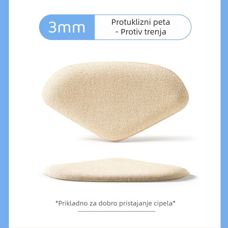 Jastučić za petu – zaštita od habanja i klizanja za kožne cipele; kompatibilan s tenisicama, čizmama, sandalama, svakodnevnom i radnom obućom; sve sezone