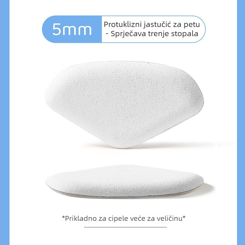 Jastučić za petu – zaštita od habanja i klizanja za kožne cipele; kompatibilan s tenisicama, čizmama, sandalama, svakodnevnom i radnom obućom; sve sezone