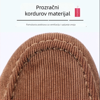 Muške platnene tenisice slip-on, gornji dio od brušene kože, okrugla špička, prozračne, potplat TPR