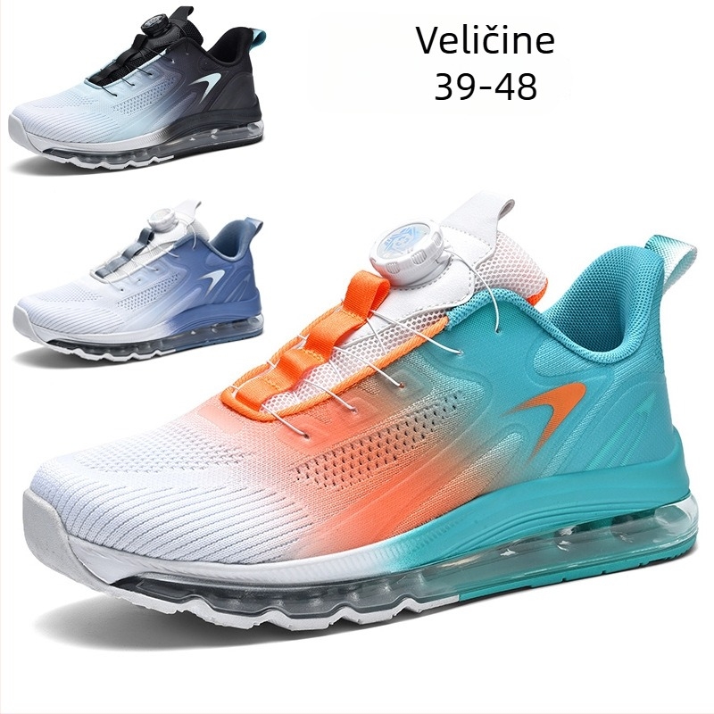 Muške platforme tenisice s Flyknit gornjim dijelom, potplat s zračnom jastučićem, casual stil, okrugli vrh