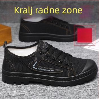 Muške sigurnosne loaferice - Prozračne, Protuklizne, Otporne na habanje, Otporne na prljavštinu, Vodootporne (Gornji dio: platno, Potplat: guma)