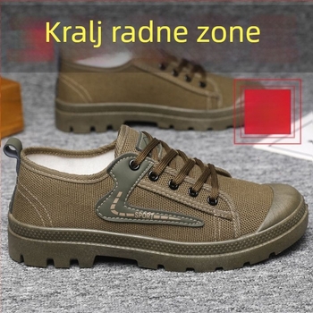 Muške sigurnosne loaferice - Prozračne, Protuklizne, Otporne na habanje, Otporne na prljavštinu, Vodootporne (Gornji dio: platno, Potplat: guma)